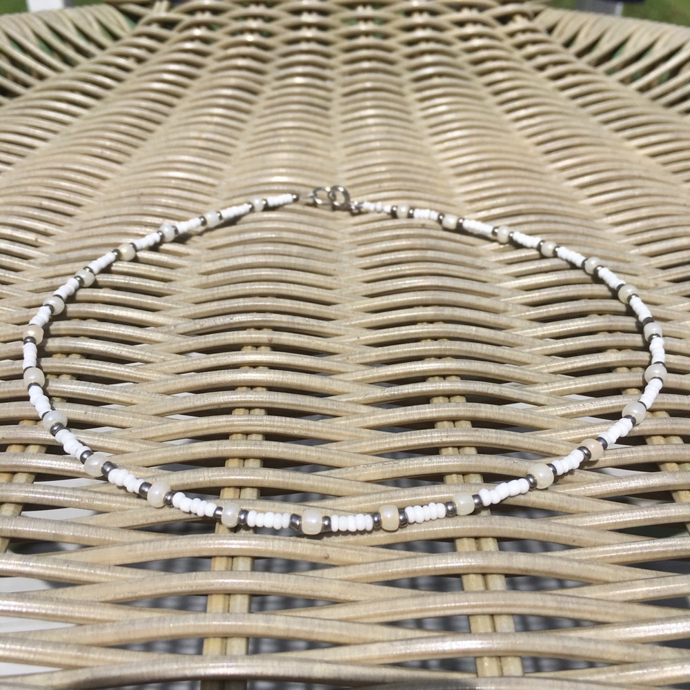 VSCO Seed Bead Necklace/Choker Lemon Sorbet - Picture 1 of 5